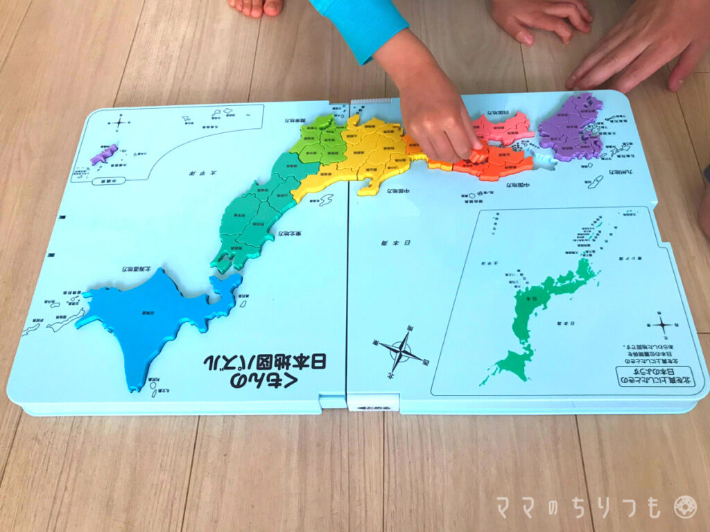 くもんの日本地図パズル（くもん出版）